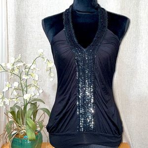 BEBE black night tank top size S